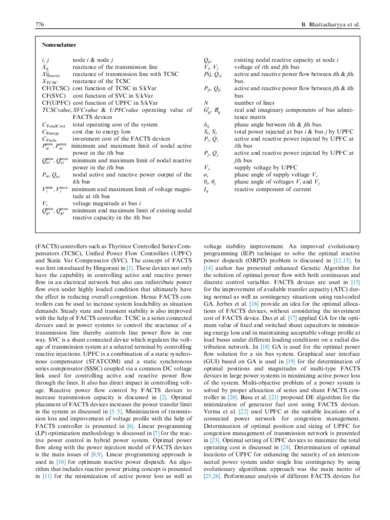 UPFC with series and shunt FACTS controllers for the economic operation of a power system