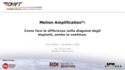 Analisi vibrazioni, Manutenzione Predittiva, Motion Amplification