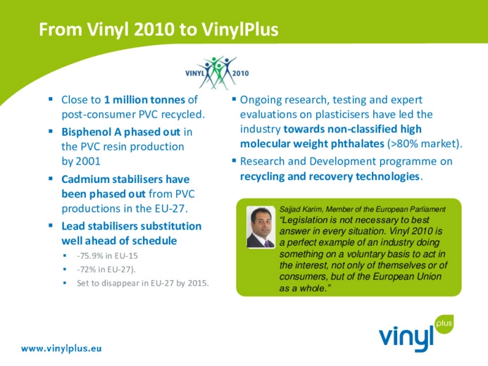 Vinylplus: the new sustainability initiative on the pvc industry