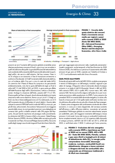 WEO 2024: accelerare la transizione energetica per traguardare la sostenibilit