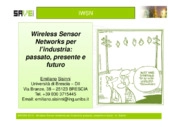 Wireless Sensor Networks per l’industria: passato, presente e futuro