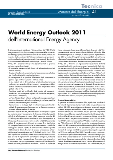 World Energy Outlook 2011 dell